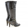 Damenstiefel 1109 Crepe Lack Kaffee