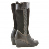 Damenstiefel 3221 Kaffee kombiniert