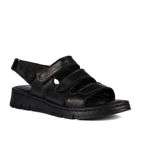 Damensandalen 5121 schwarz