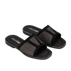 Damensandalen 5128 Schwarz kombiniert