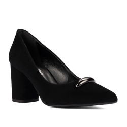 Elegante Damenschuhe 1361 schwarz Velours