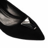 Damen Ballerinas 1360 Schwarz Velours