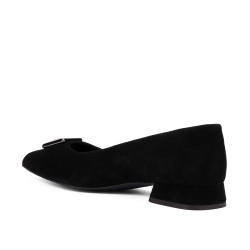 Damen Ballerinas 1360 Schwarz Velours