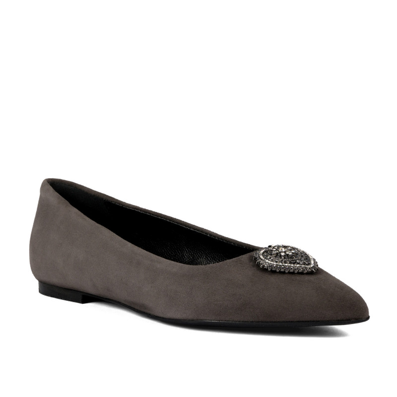 Damen-Ballerinas 1362 Sand Velours