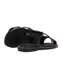 Damen Sandalen 5127 in Schwarz kombiniert