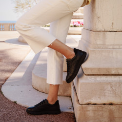 Damen Sneakers 6103 biz schwarz kombiniert lifestyle