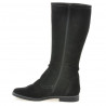 Damenstiefel 3276 Schwarz Veloursleder
