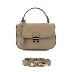 Handtasche Damen 022g hellgrau