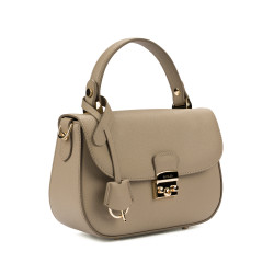 Handtasche Damen 022g hellgrau