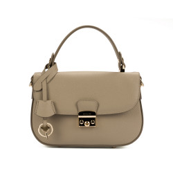 Handtasche Damen 022g hellgrau