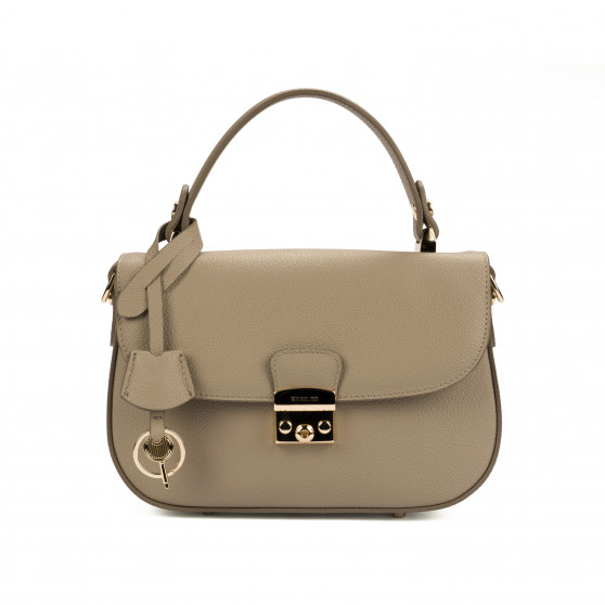 Handtasche Damen 022g hellgrau