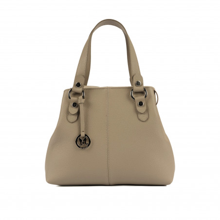 Damentasche Schultertasche 004g 01 Hellgrau