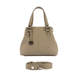 Damentasche Schultertasche 004g 01 Hellgrau