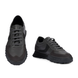 Herrensneaker 9001 grau kombiniert