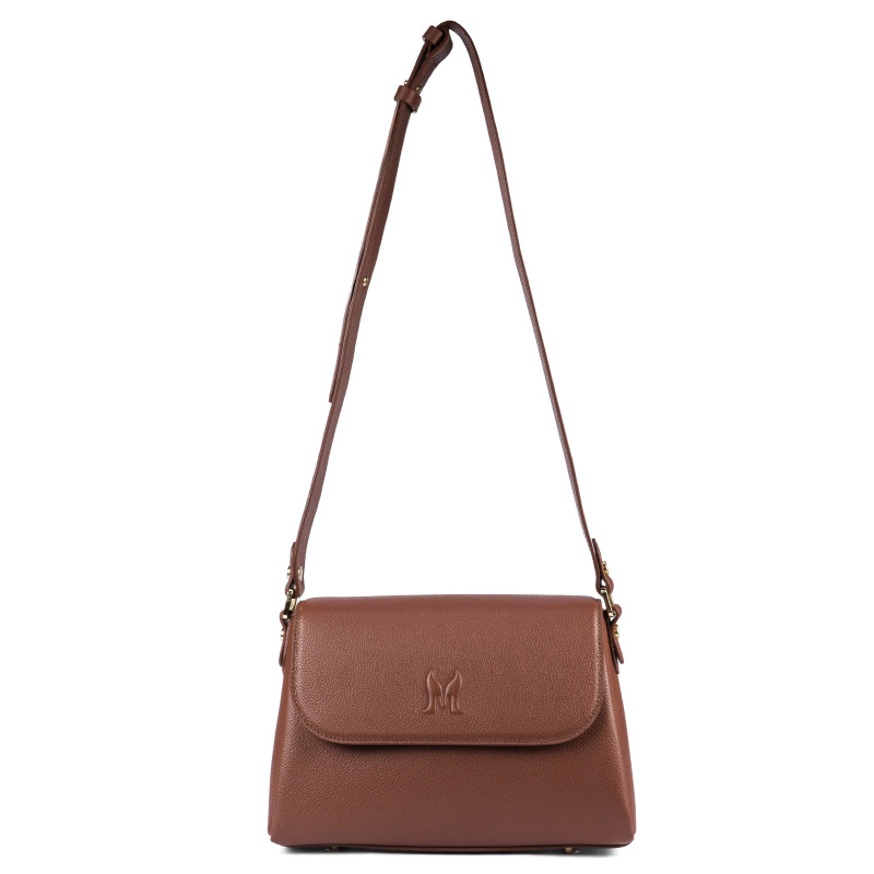 Damen-Umhängetasche 040g biz cognac