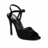 Damensandalen 1365 schwarz Velours