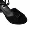 Damensandalen 1365 schwarz Velours