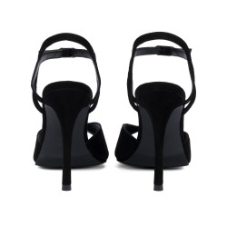 Damensandalen 1365 schwarz Velours