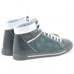 Herrenstiefel 467 grau+weiß