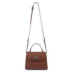 Damen Schultertasche 033g 01 cognac