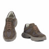 Damen-Sneaker 6102 Sand Velour kombiniert 01
