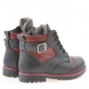 Kleinkindstiefel 21c schwarz+bordeaux