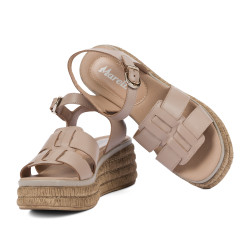 Damensandalen 5129 Sandfarbe