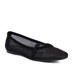 Damenschuhe Ballerinas 1369 Schwarz Kombiniert