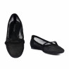 Damenschuhe Ballerinas 1369 Schwarz Kombiniert