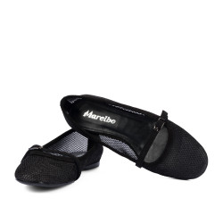 Damenschuhe Ballerinas 1369 Schwarz Kombiniert