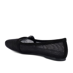 Damenschuhe Ballerinas 1369 Schwarz Kombiniert