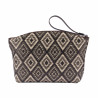 Damentasche Hand 213g 01 Raffia Kakao