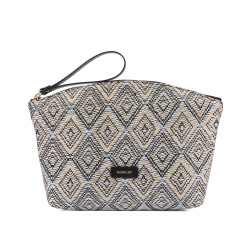 Damentasche Handtasche 213g Raffia Noir