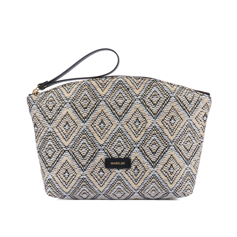 Damentasche Handtasche 213g Raffia Noir