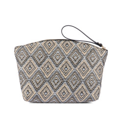 Damentasche Handtasche 213g Raffia Noir