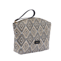 Damentasche Handtasche 213g Raffia Noir