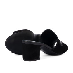 Damen Sandalen 1367 schwarz Velours