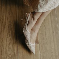 Damensandalen 1368 beige kombiniert