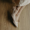 Damensandalen 1368 beige kombiniert