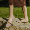 Damen Ballerinas 1369 beige kombiniert lifestyle
