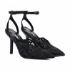 Damensandalen 1370 Schwarz kombiniert