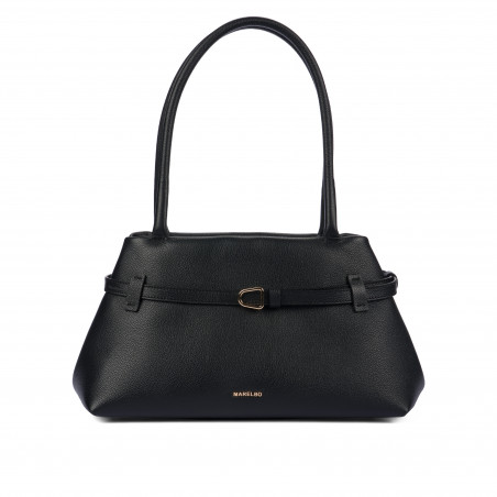 Damenhandtasche zum Umhängen 053g schwarz