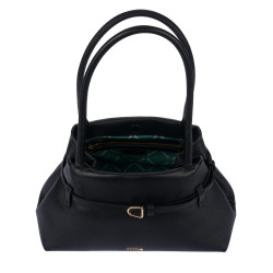 Damenhandtasche zum Umhängen 053g schwarz