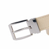 Damen Gürtel 27cm Beige Safiano