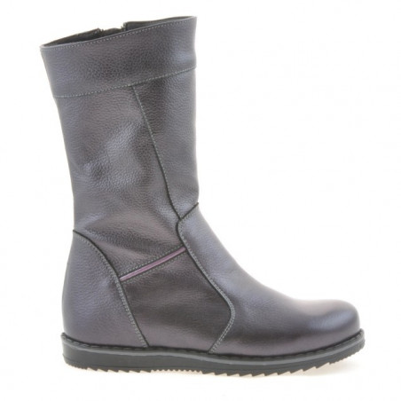 Kinderschuhe 3212 violett Perlmutt