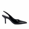Damensandalen 1328 Lackschwarz