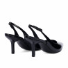 Damensandalen 1328 Lackschwarz