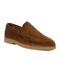 Herren Mokassins 980 braun Veloursleder