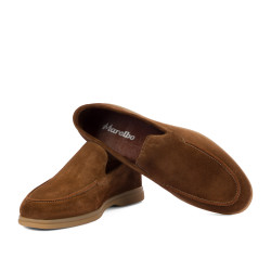 Herren Mokassins 980 braun Veloursleder