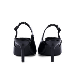 Damensandalen 1328 Lackschwarz